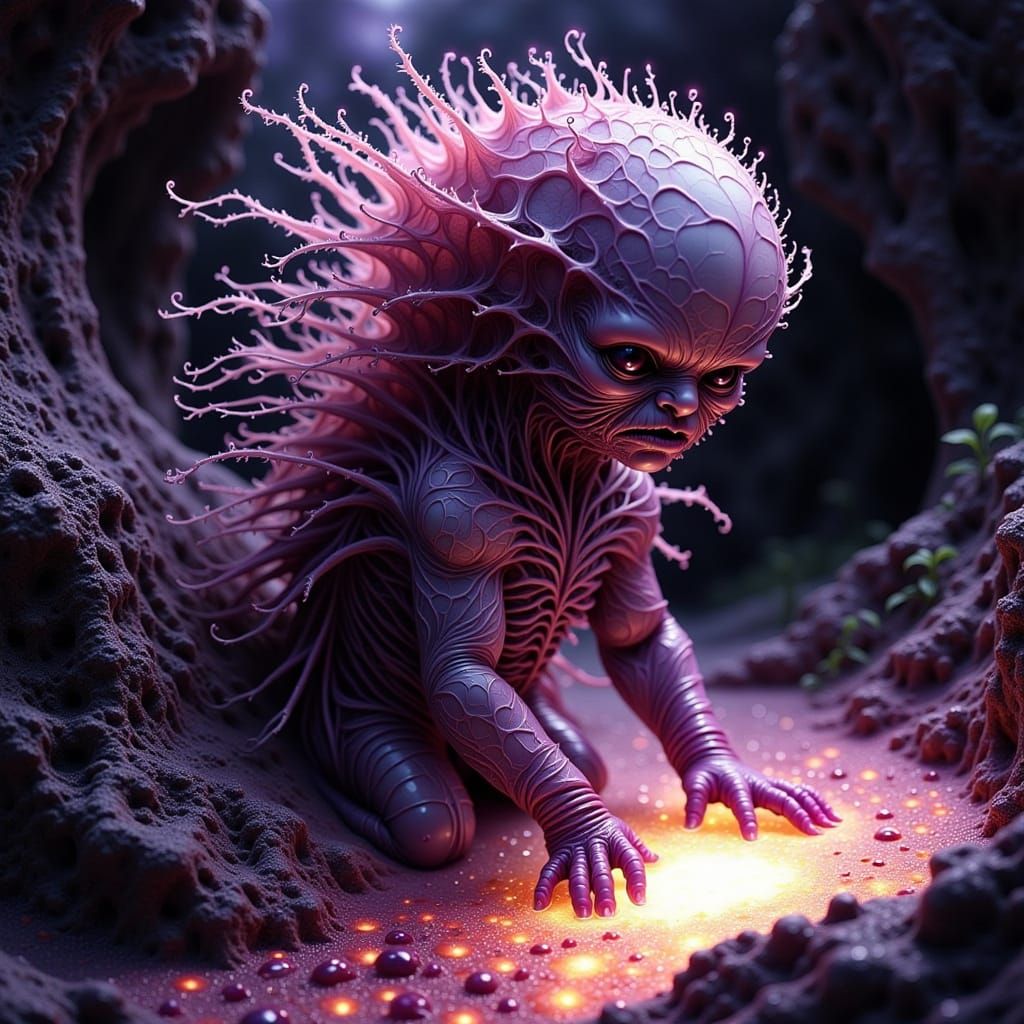 Ethereal Ghoul Submerged in Molten Starlight