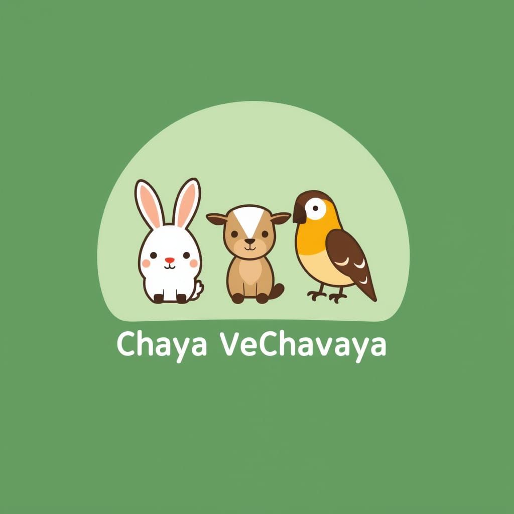 Friendly Petting Zoo Logo with Bunny, Goat, and Parrot Icons...