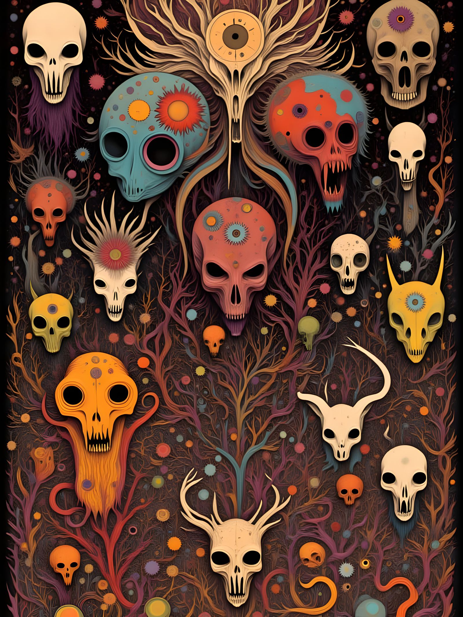 Alien spaghetti psychedelic lunchbox Jamaica