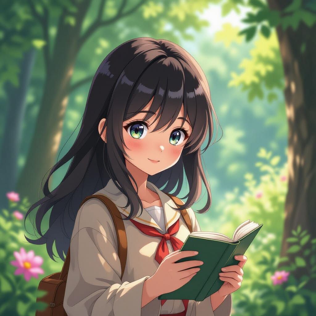 Cute Teto Character in Studio Ghibli Style Anime