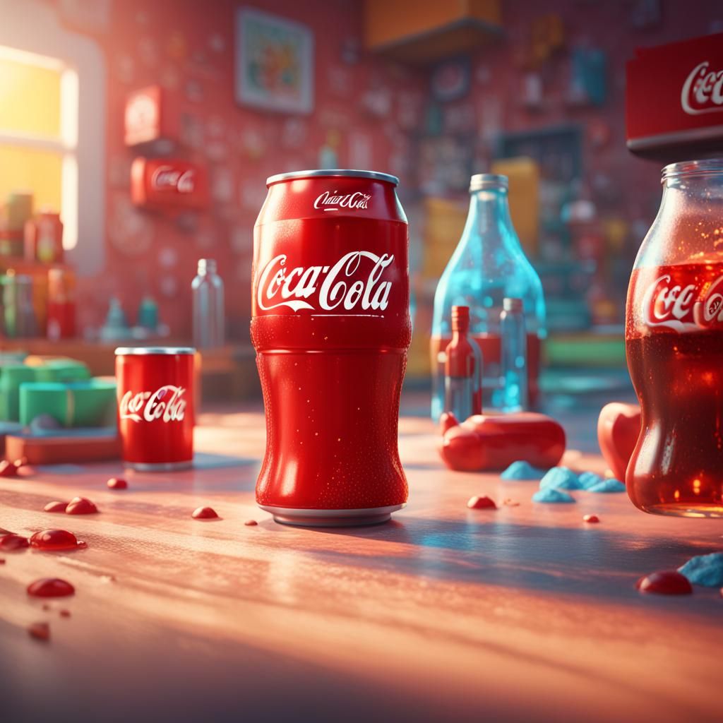 Coca-Cola: Pixar-Style 3D Digital Art
