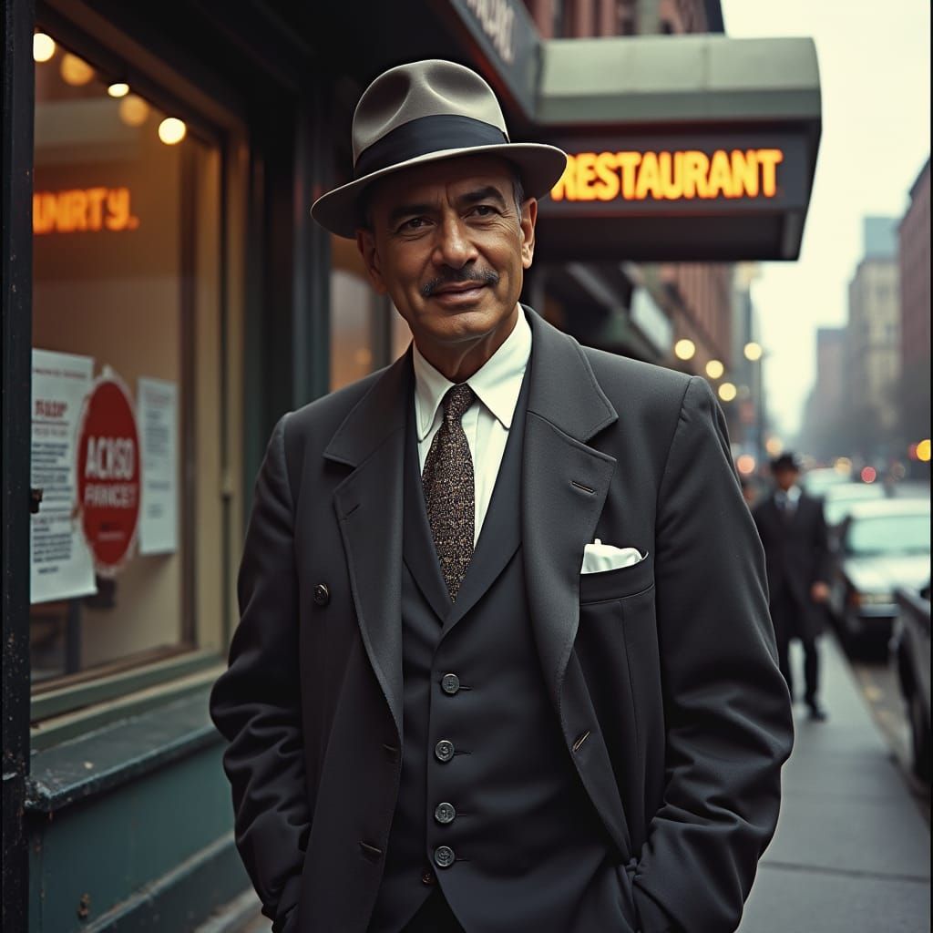 Kojak Film Noir Street Scene