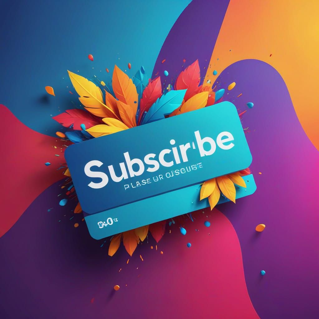 Please Subscribe Sign in Flat Design