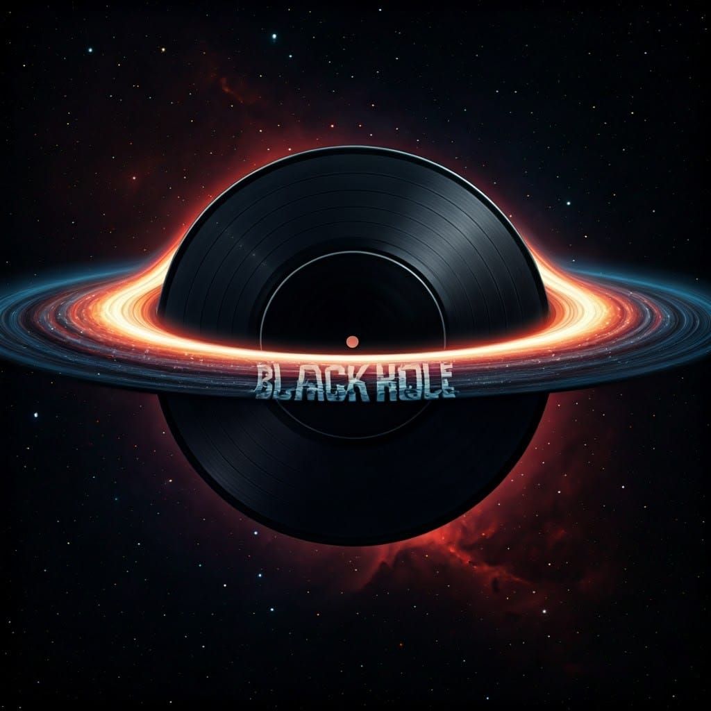 Vinyl Record Transforms into Black Hole in Space