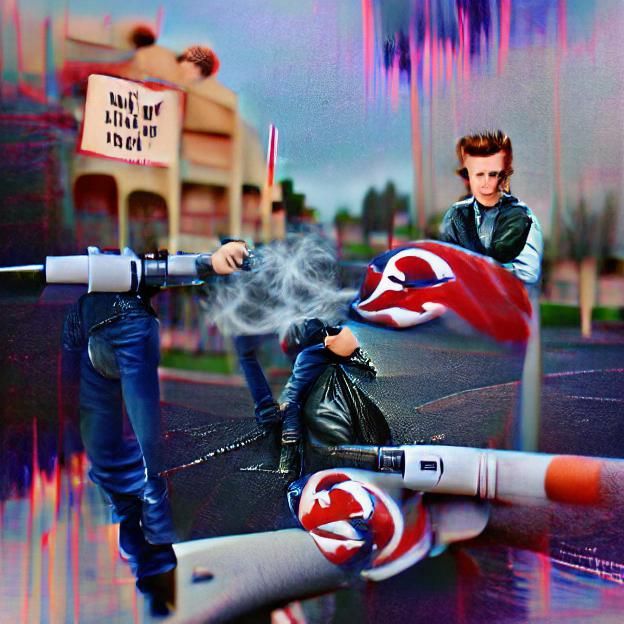 Rebellious Youth: An AI Interpretation