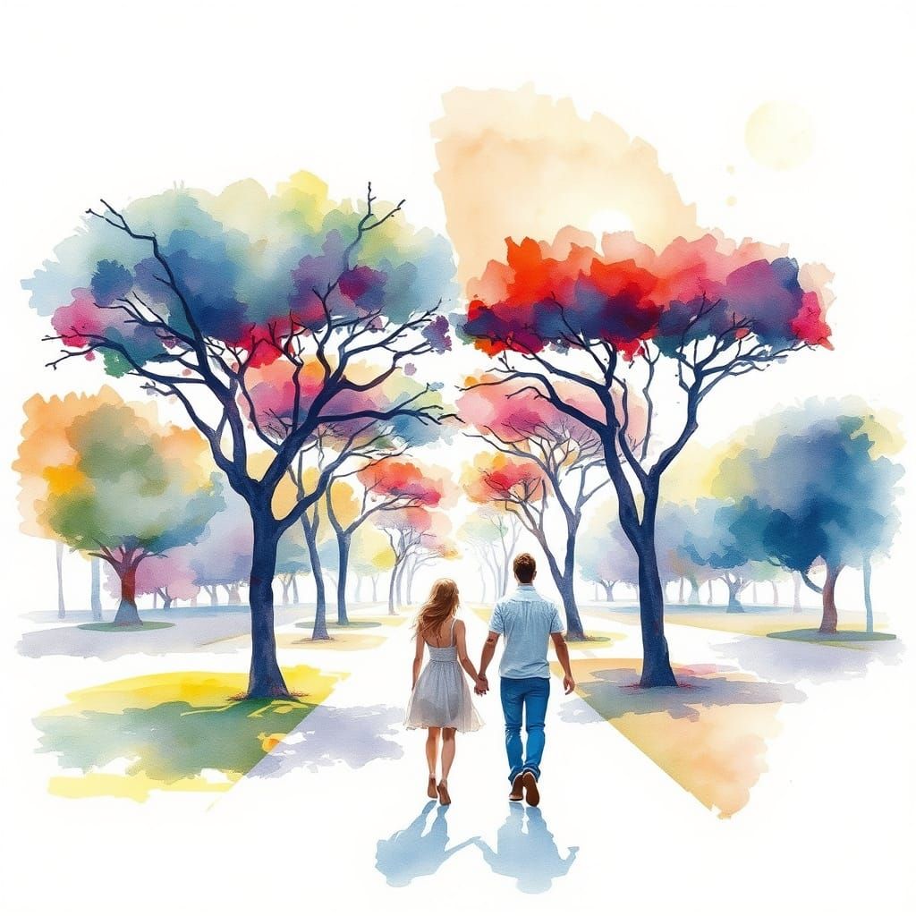 Mediterranean Paradise: A Watercolor Dreamscape