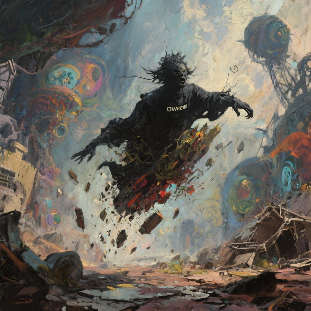 Birth of an Extraordinary Being: Impressionistic Digital Art