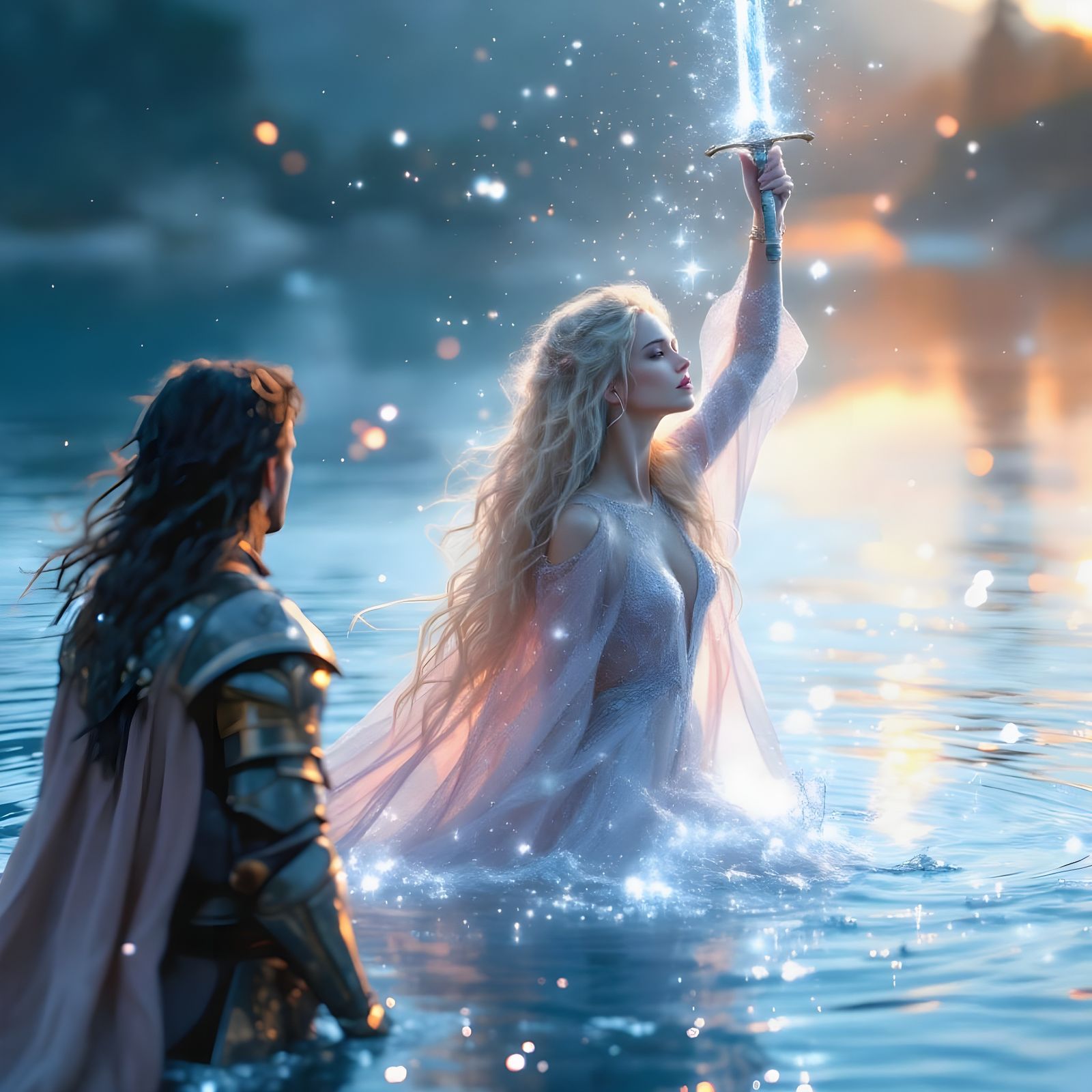 Lady of the Lake in Ethereal Glow