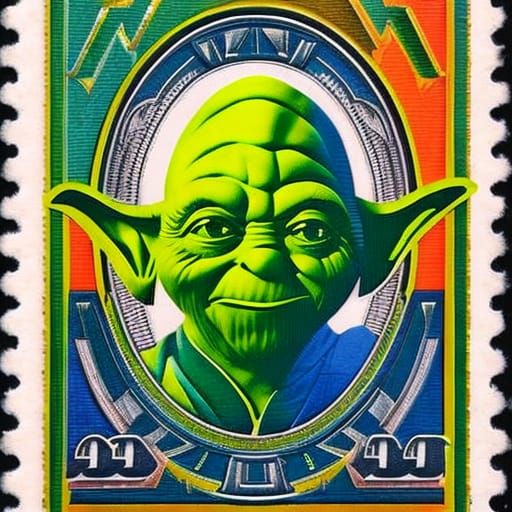Master Yoda Classic stamp