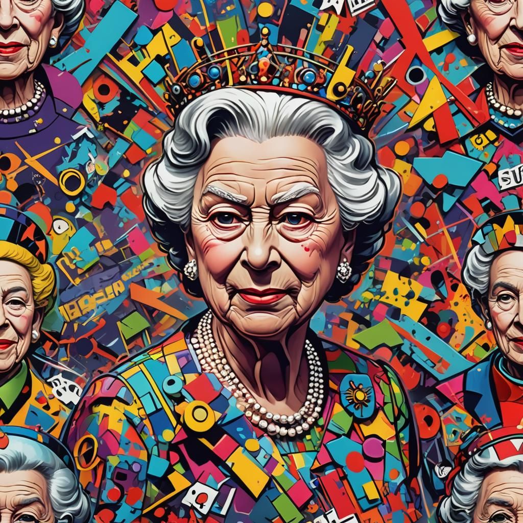 Queen Elizabeth, Pop Art 👑❤️