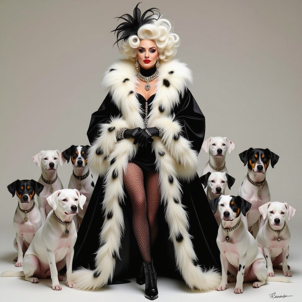 Cruella De Vil in Steadman, Burton, Laurent Styles