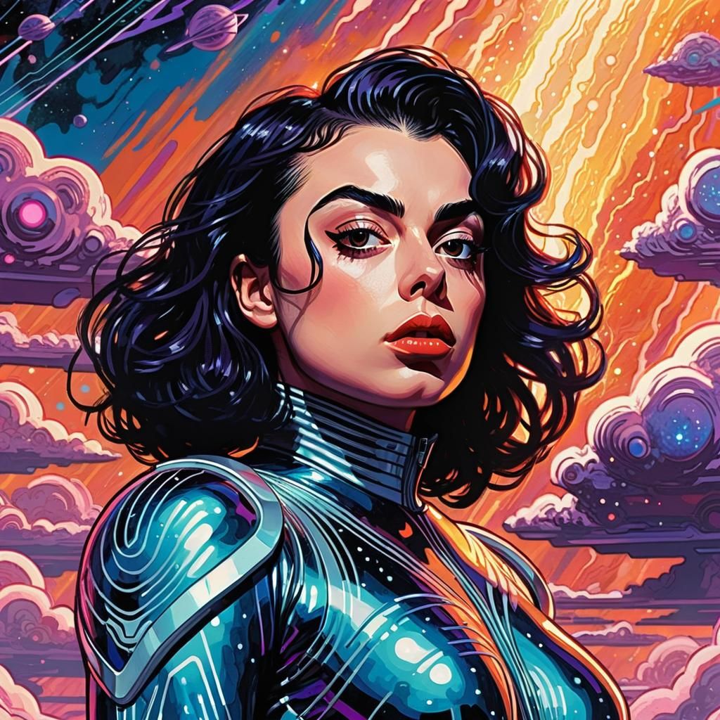 Charli XCX in Fauvist Comic Book Art