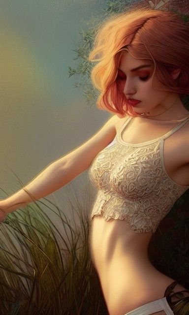 Androgynous Beauty in Fauvist Style