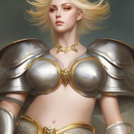 Fantasy Warrior Empress in Detailed Armor