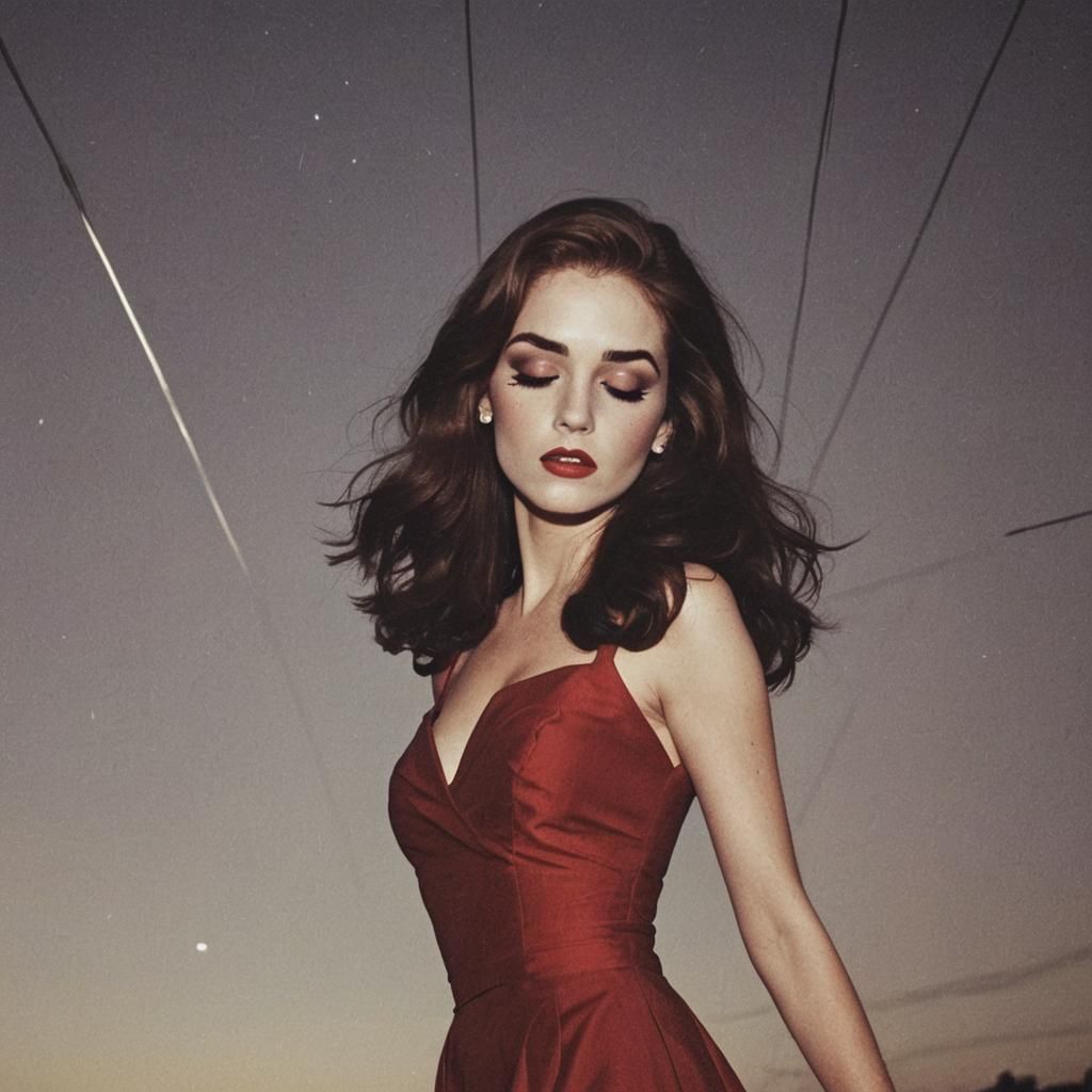 Woman Dancing in Moonlight with Summertime Sadness