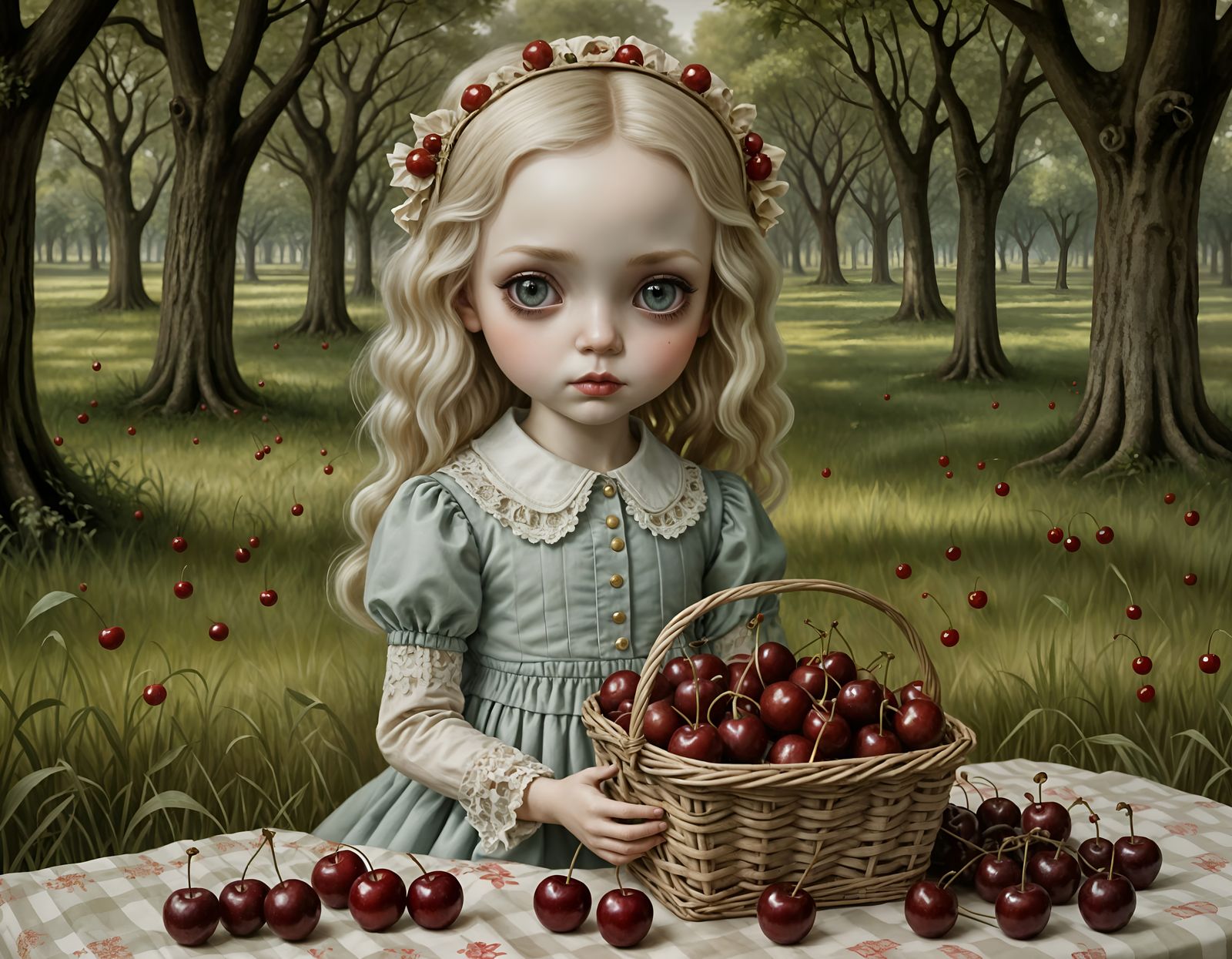 Surreal Summer Portrait in Muted Colors