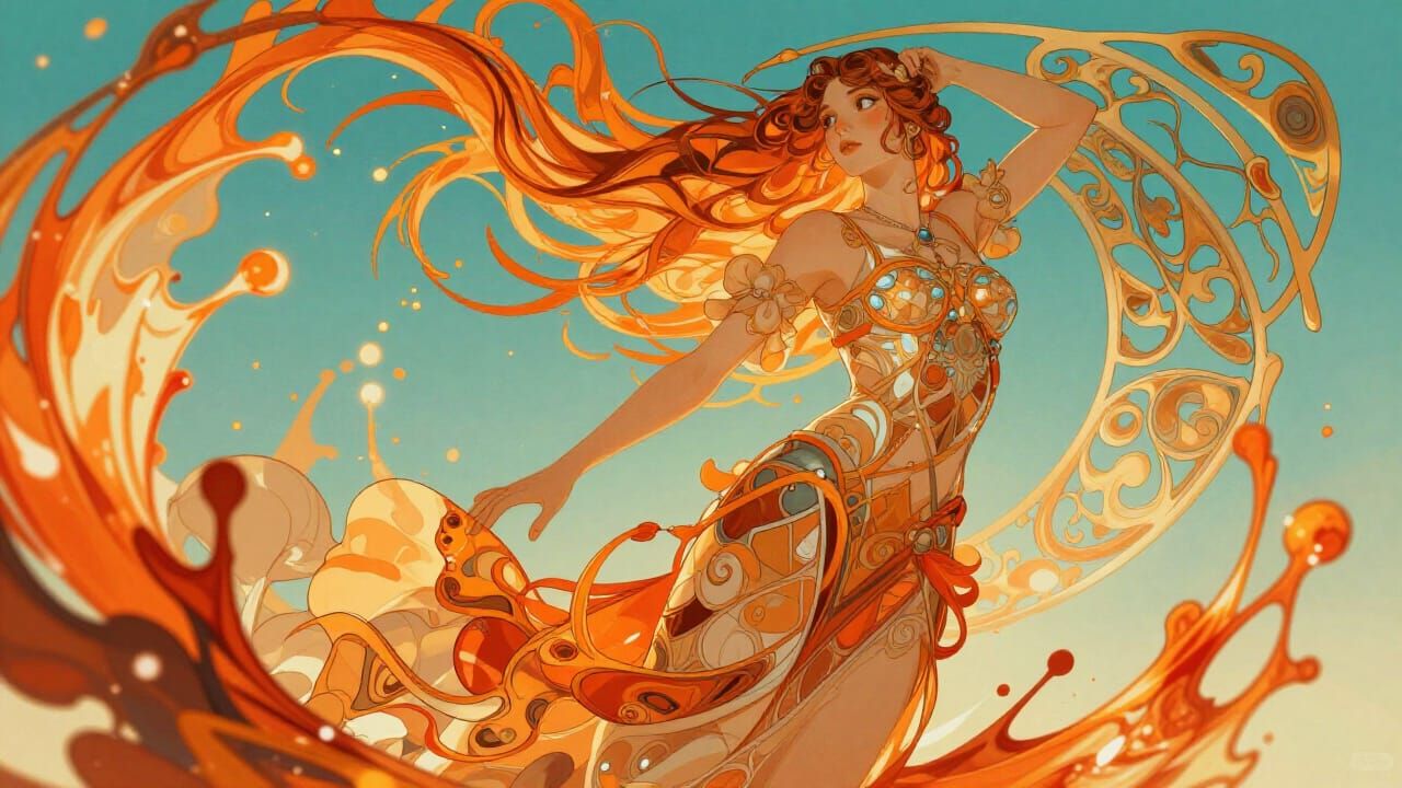 Dynamic Concept Art with Triadic Colors and Volumetric Light...