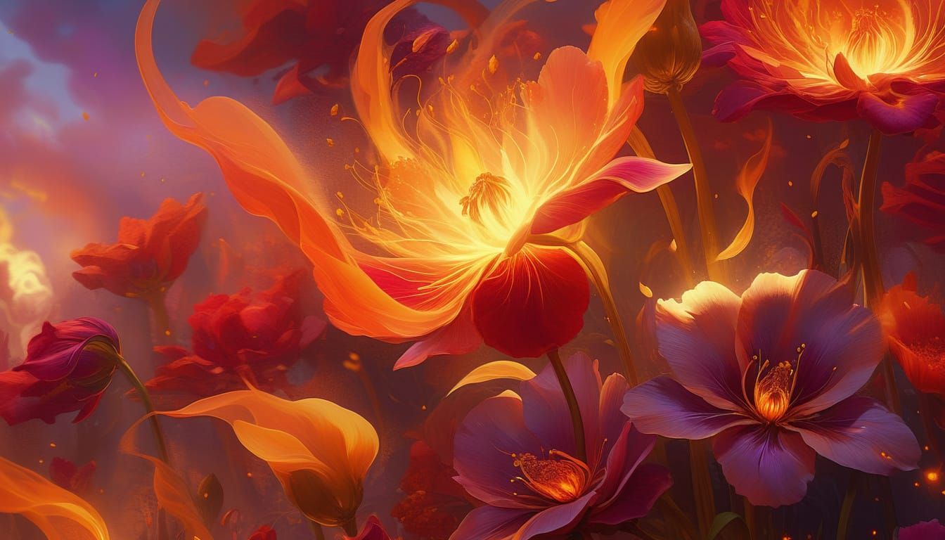 fiery flower garden