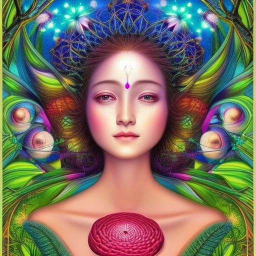 Newborn's First Breath in Warped, Detailed Perspective