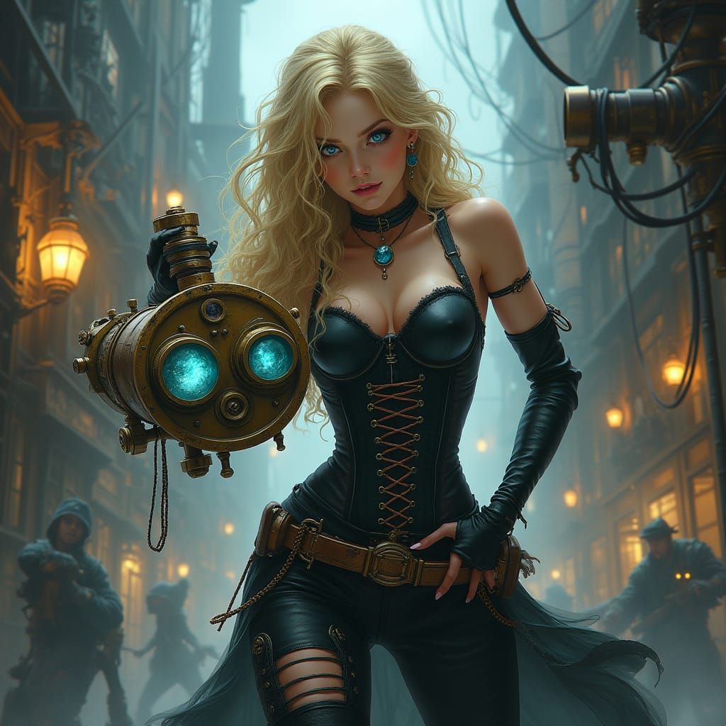 Steampunk Heroine Wields Interferometer Against Quantum Vamp...
