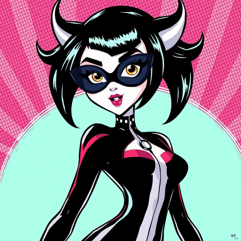 Bayonetta in Cartoon Pop Art Style