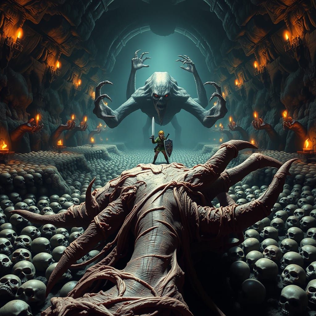 Chilling Dead Hand Horror Scene from Ocarina of Time