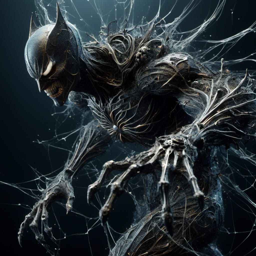 Batman Symbiote in a Detailed Arachnida-Inspired Design
