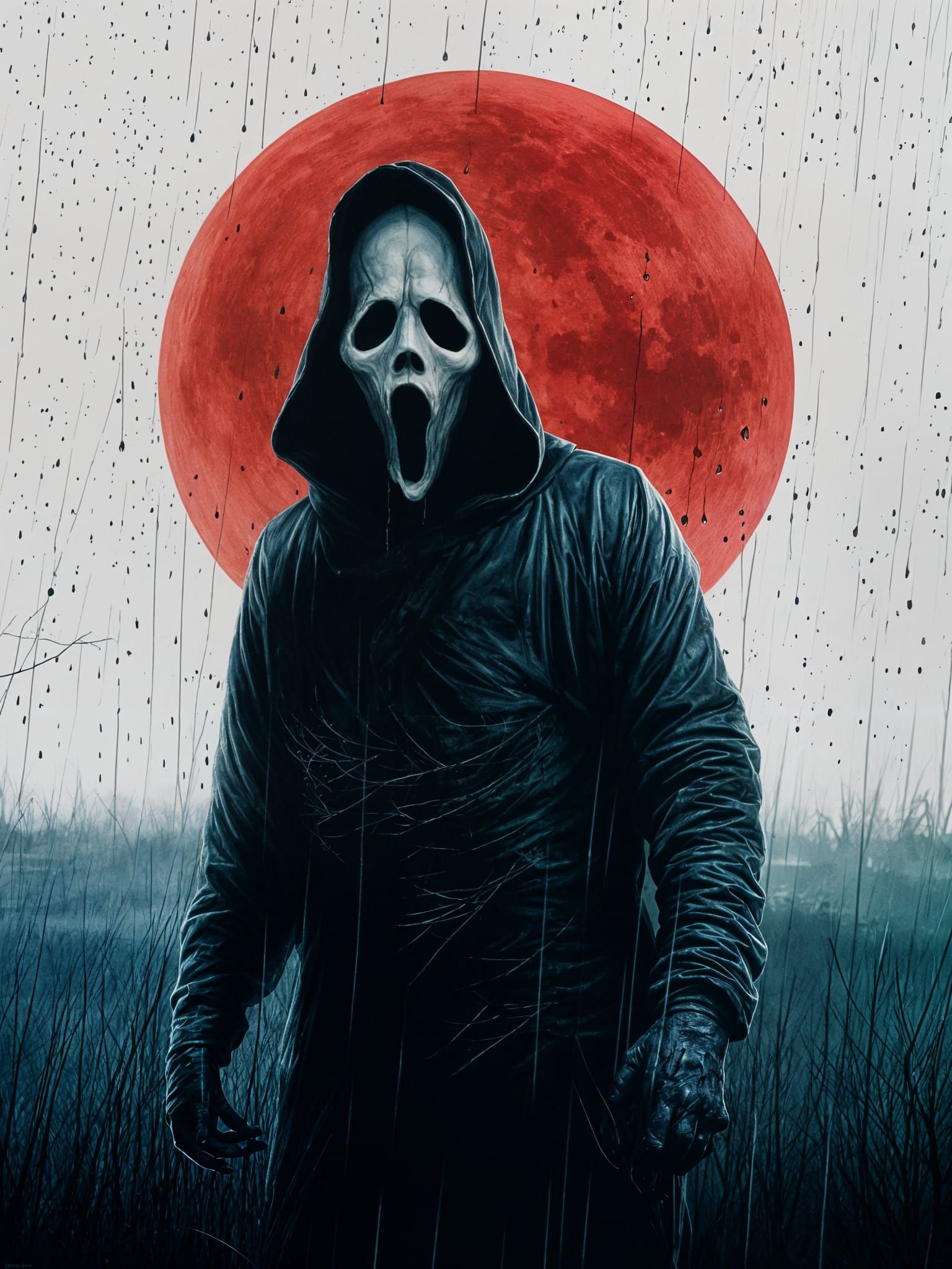 Ghostface Illustration: Menace and Mystery