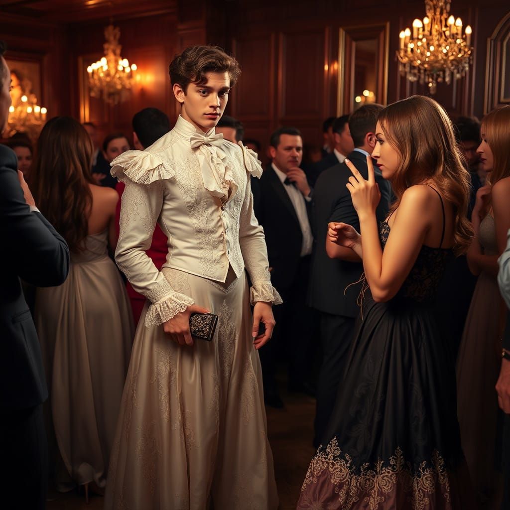 Elegant Masquerade: A Young Man's Daring Cross-Dressing Adve...