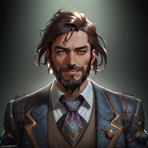 Scottish Man Portrait in Dynamic Lighting