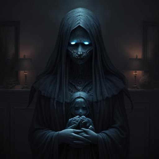 Haunting Lullaby in a Surreal, Dark Style