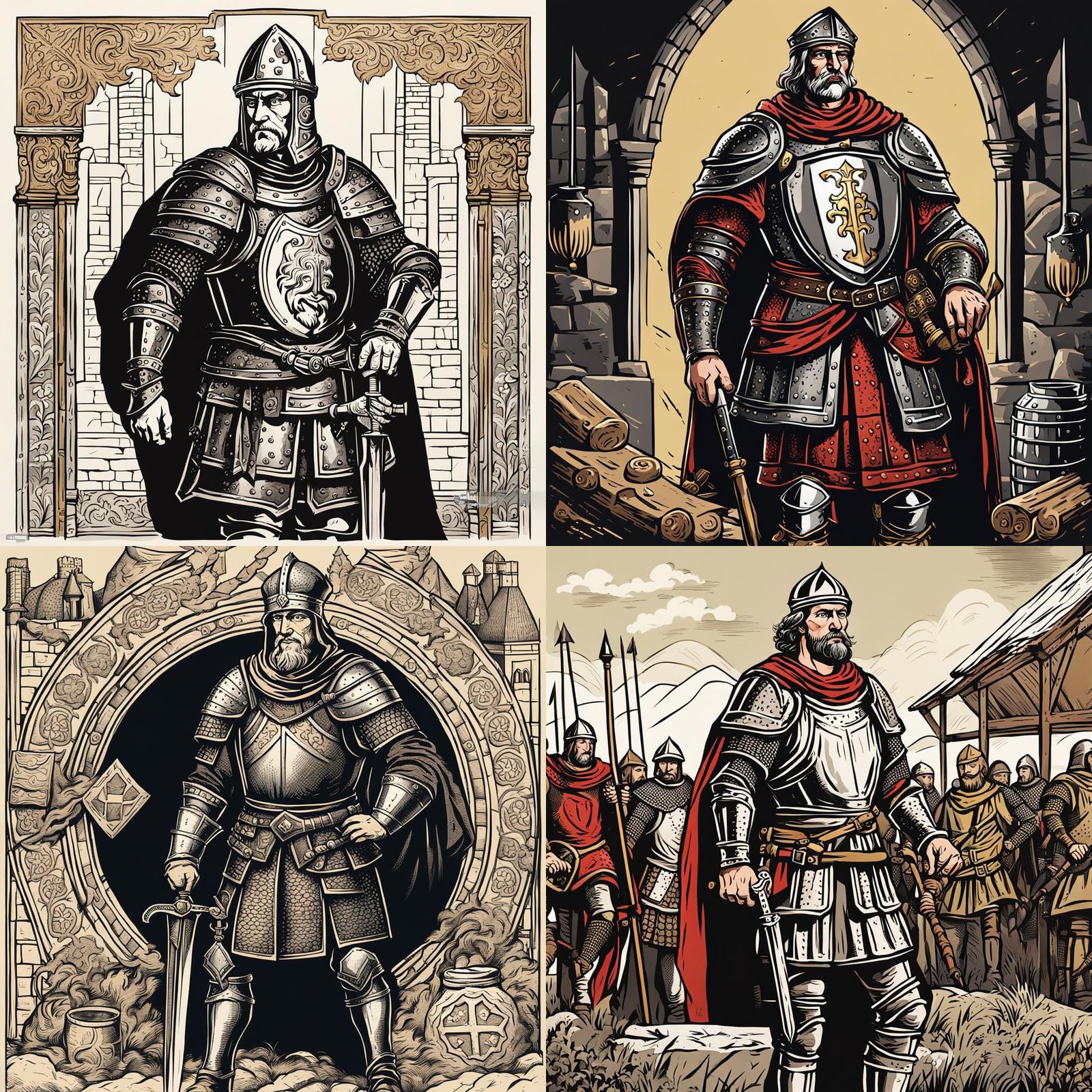 Dark Middle Ages Germanic Duke Illustration