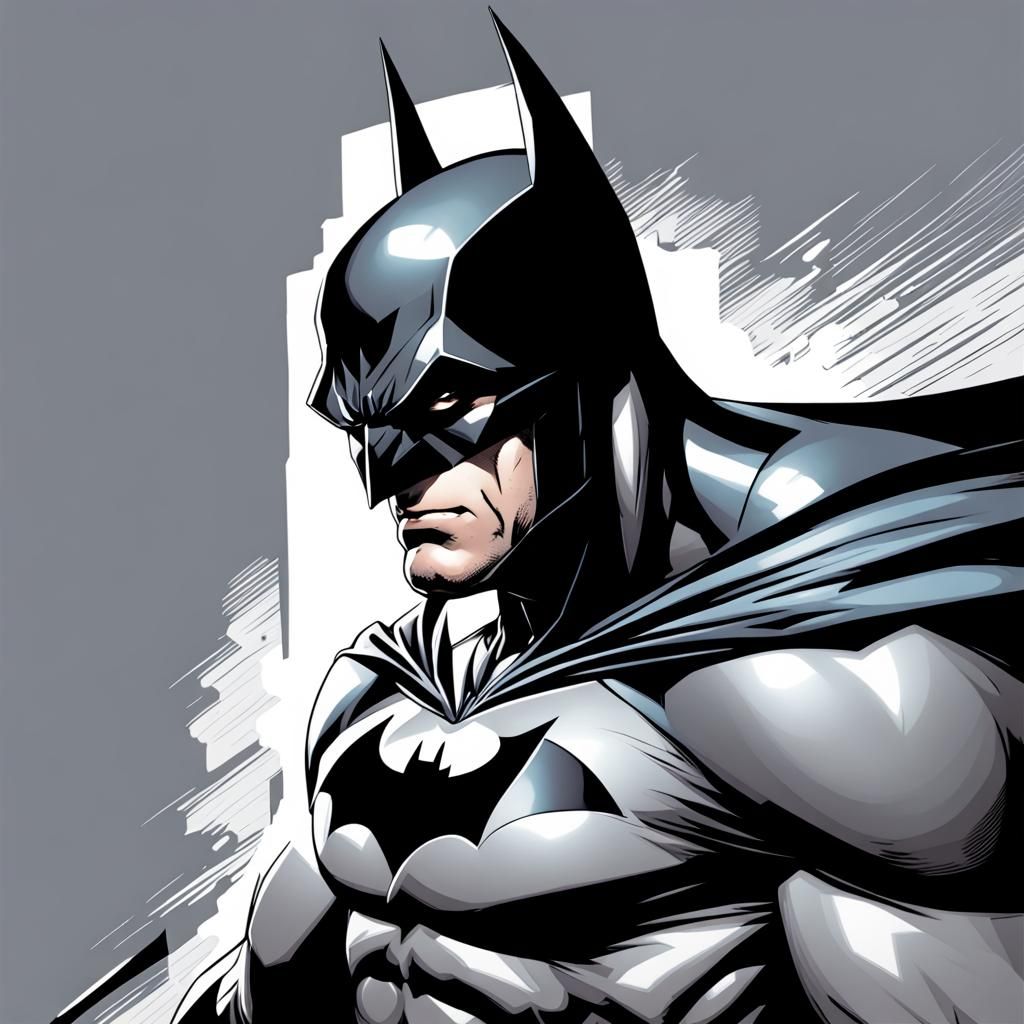 Batman in Comic Book Art Style