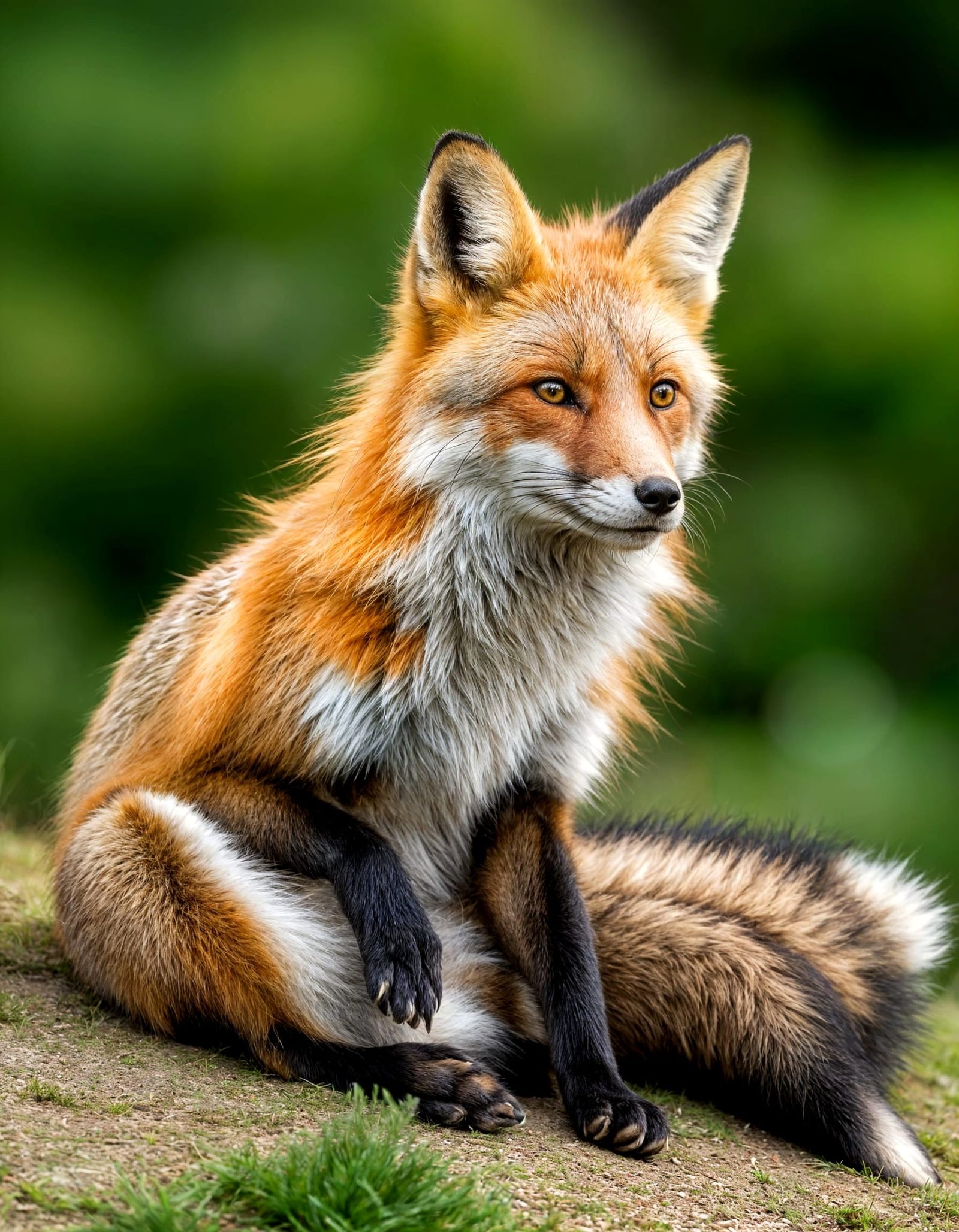 Resting Fox After the Hunt