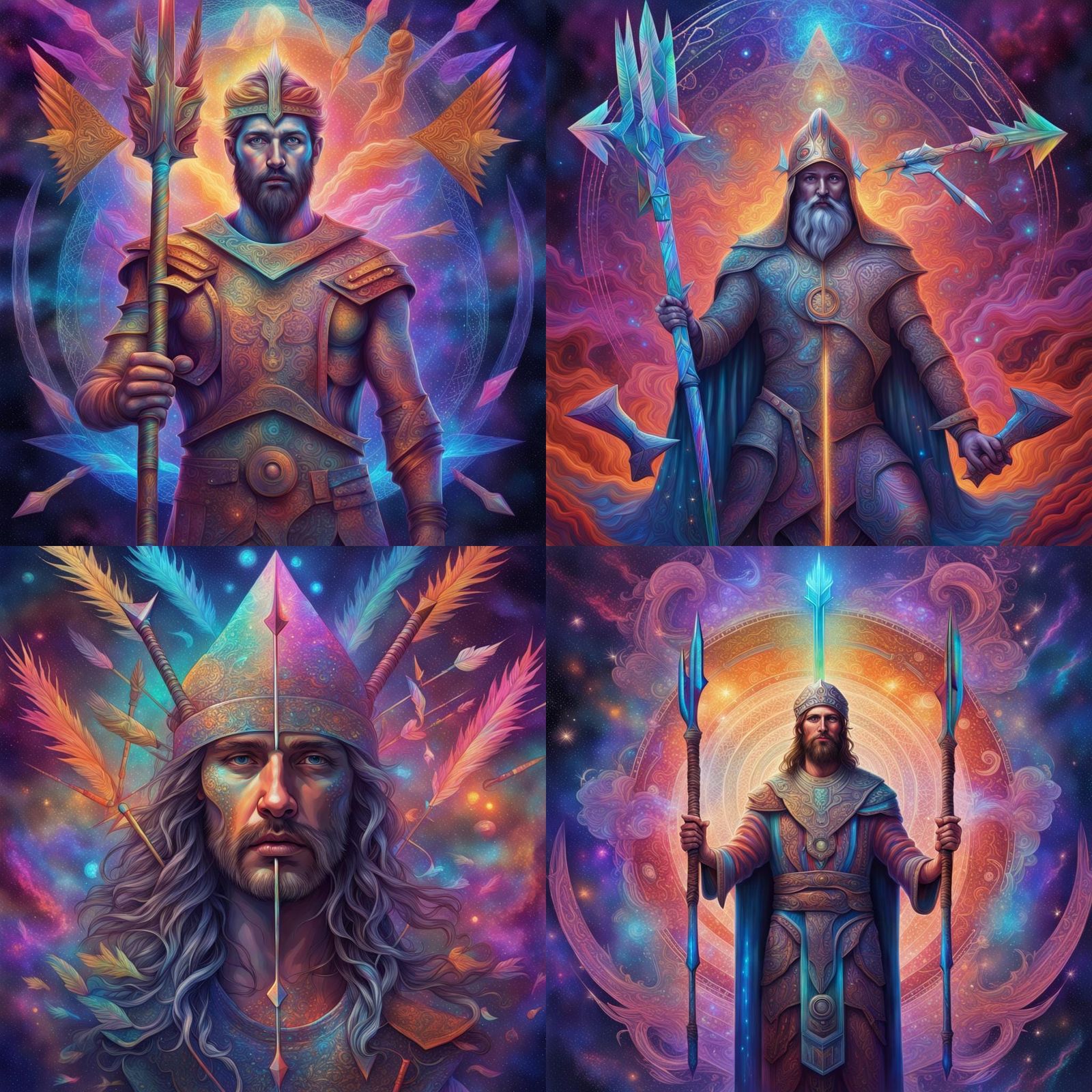 Cosmic Astral Illustration in Visionary Art Style