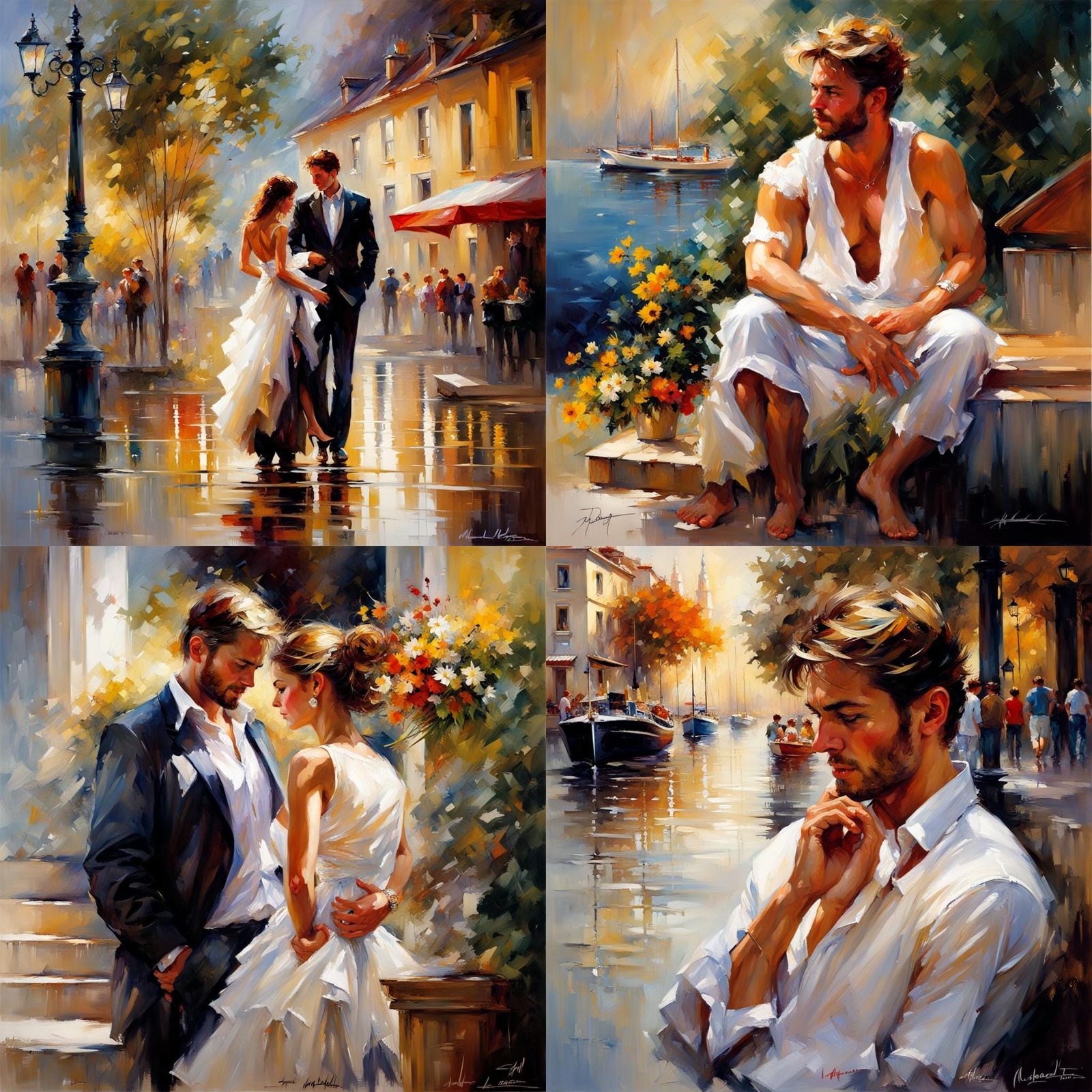 Harmonious Blend of Impressionistic and Realistic Styles