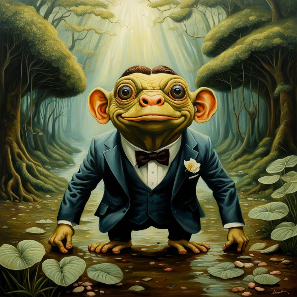 Surreal Mr. Bean Bradley Cooper Hybrid Portrait