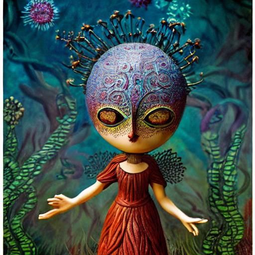 Mycena Subcyanocephala Dream: Fairytale Octane Render