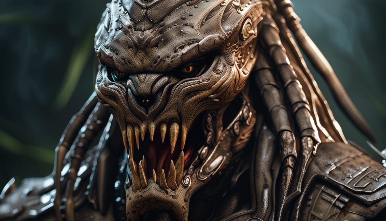 Detailed Predator Portrait in Unreal Engine 5