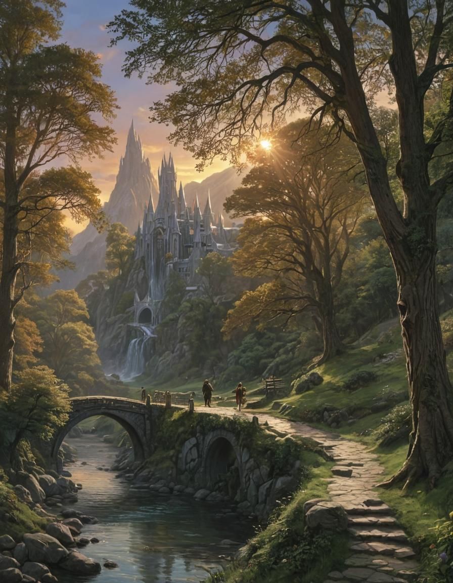 Fellowship Arrives at Rivendell in Dramatic Light