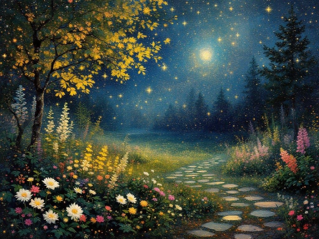 Ethereal Finnish Spring Twilight in Permaculture Garden