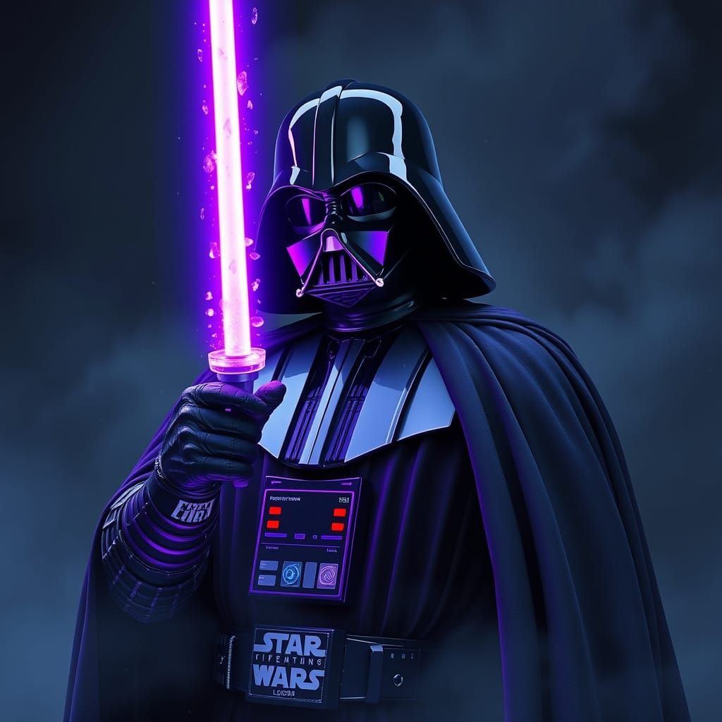 Darth Vader's Radiant Purple Candy Lightsaber