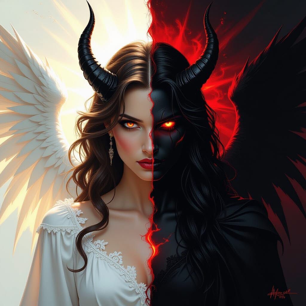 Dual Angel in Dark Fantasy Realism