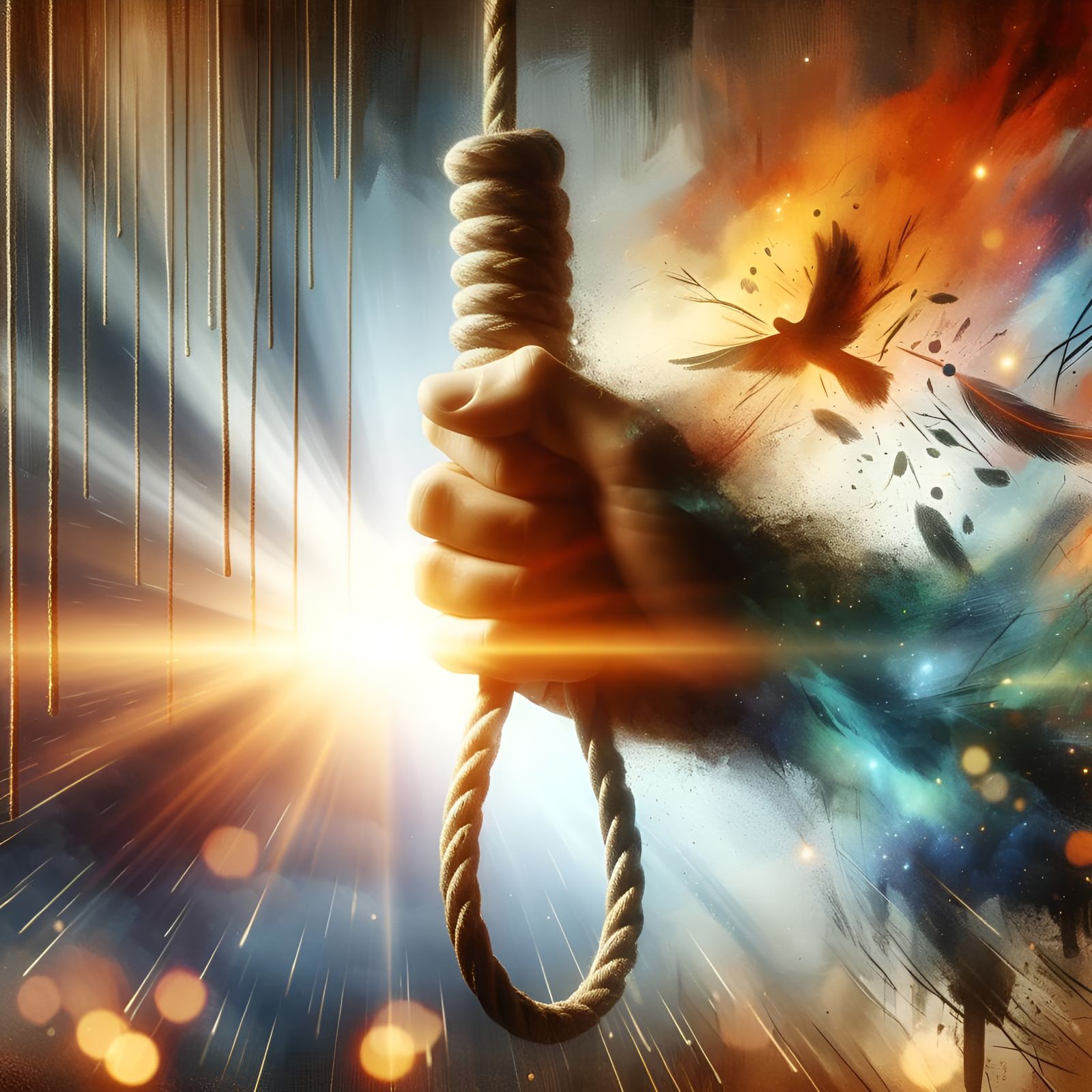 The voice that you hear when you loosen the noose on the rope...