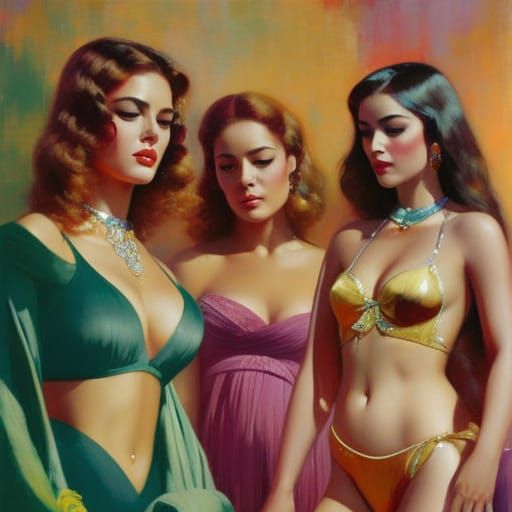 Girl at Burning Man Festival in Daeni Style