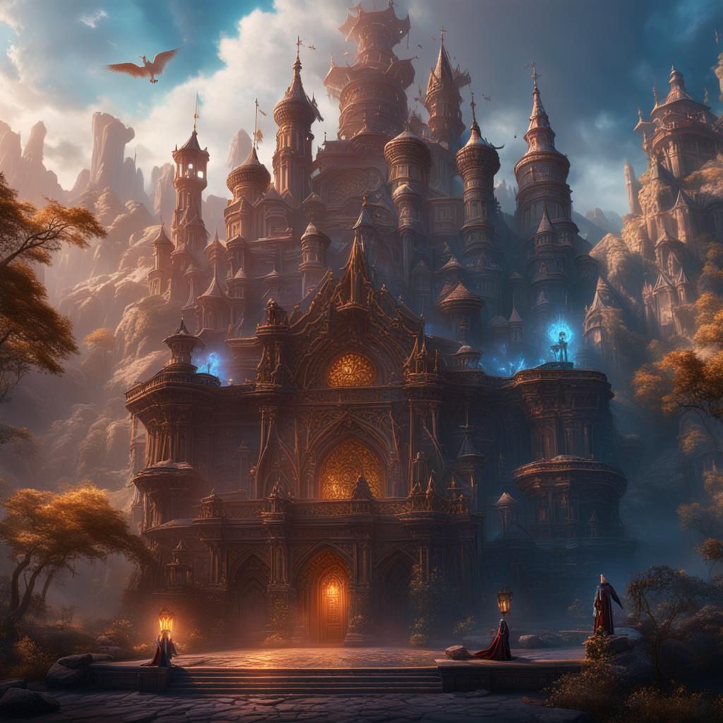 Mystical Shaman Casting Magic: Digital Art