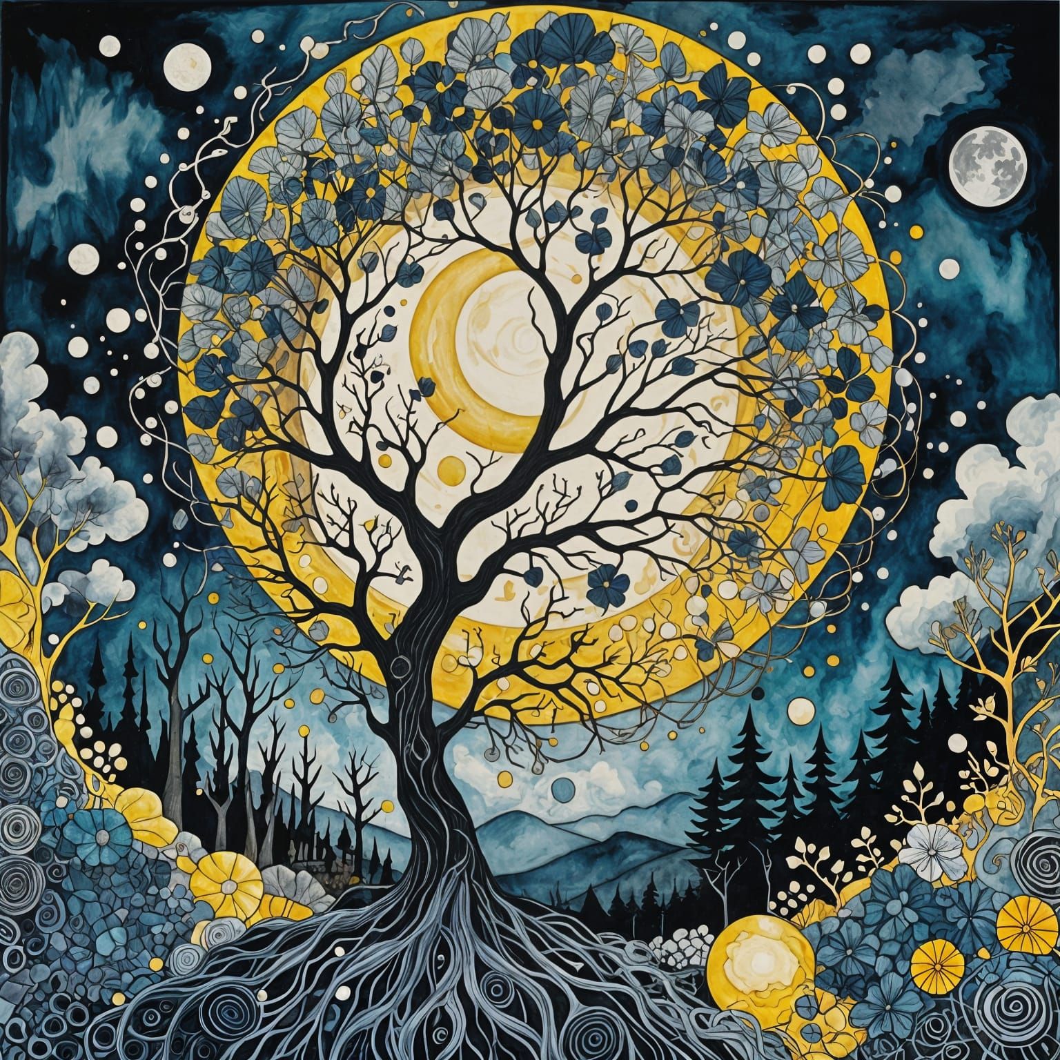 Surreal Memories in Decay: A Dreamlike Tree in Fragmented Ar...