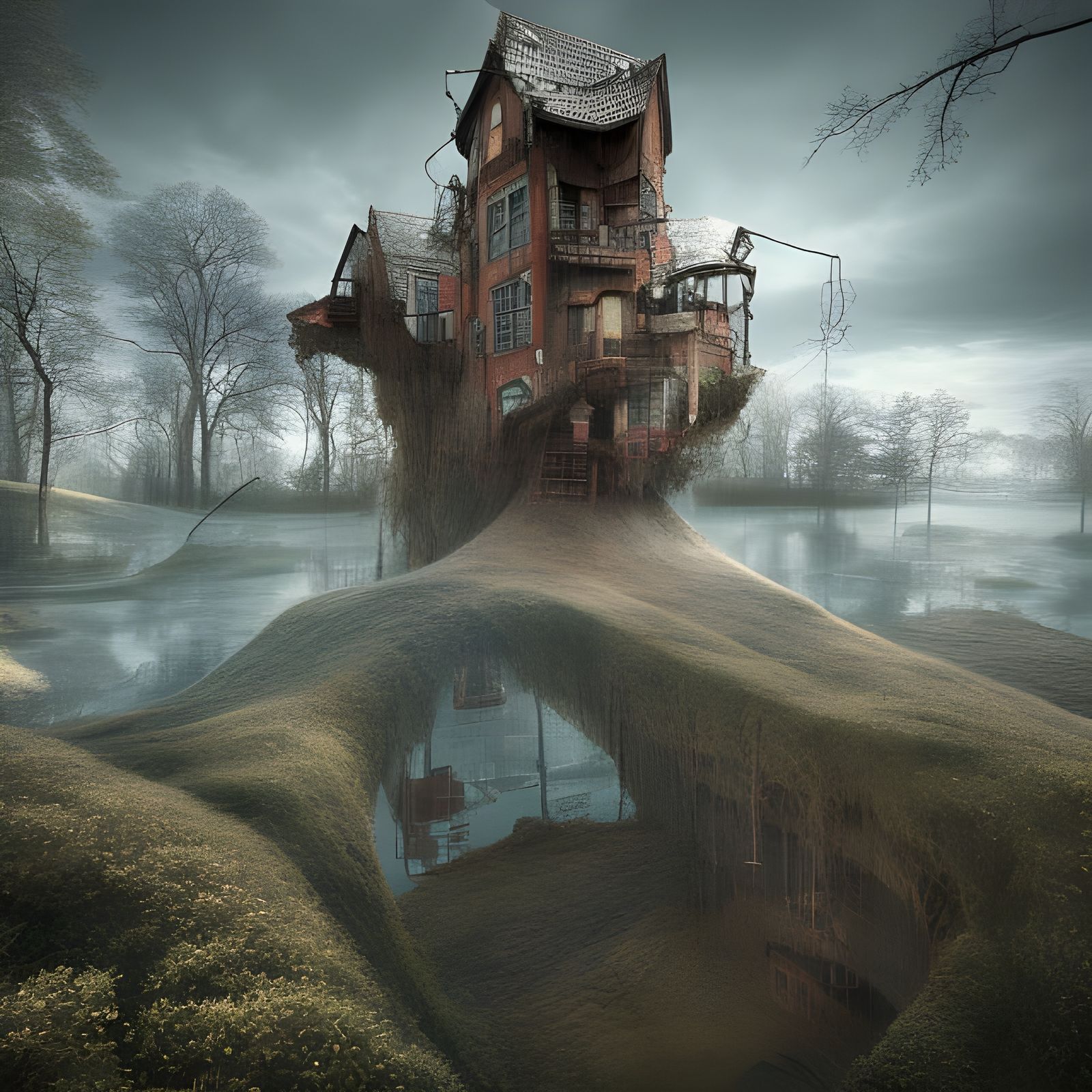 Detailed Wonderland with Swirling Ornamentals