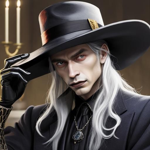 Vampire in Luxury Hat, Falk and Filonov Style