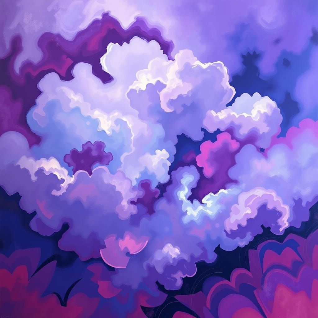 Surreal Abstract Forms in Rothko and Escher Style